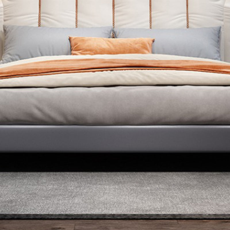 Letto imbottito contemporaneo con testimonianza in fico