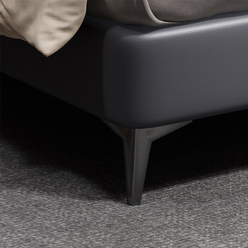 Letto imbottito contemporaneo con testimonianza in fico