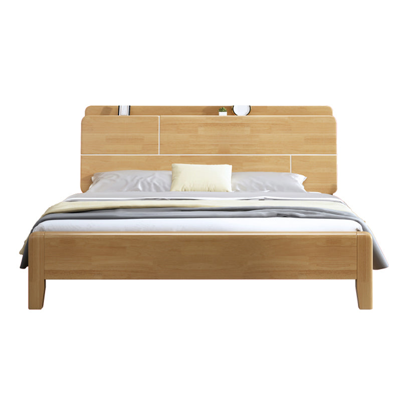 Letto in legno massiccio scandinavo con testiera da 39,37 "