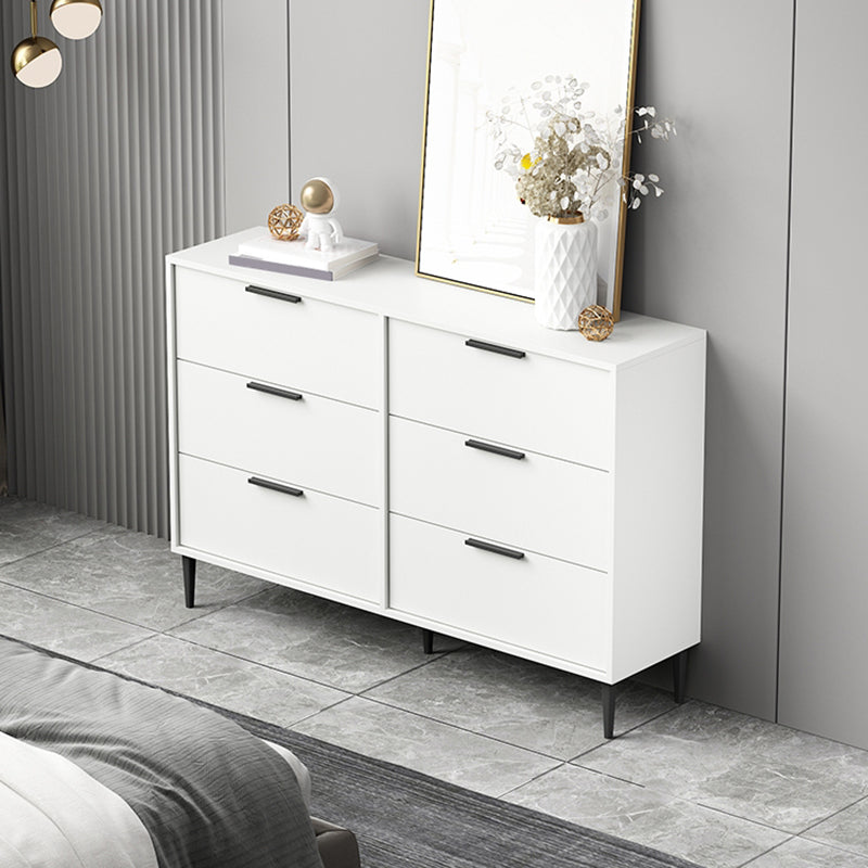 Modern Bar Pulls Accent Chest with 3/6 Drawers and Straight Legs Clearhalo 'Cabinets & Chests' 'cabinets_chests' 'furn' 'furn_cabinets_chests' 'Furniture' 'Living Room Furniture' 5346721