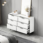 Modern Bar Pulls Accent Chest with 3/6 Drawers and Straight Legs Clearhalo 'Cabinets & Chests' 'cabinets_chests' 'furn' 'furn_cabinets_chests' 'Furniture' 'Living Room Furniture' 5346723