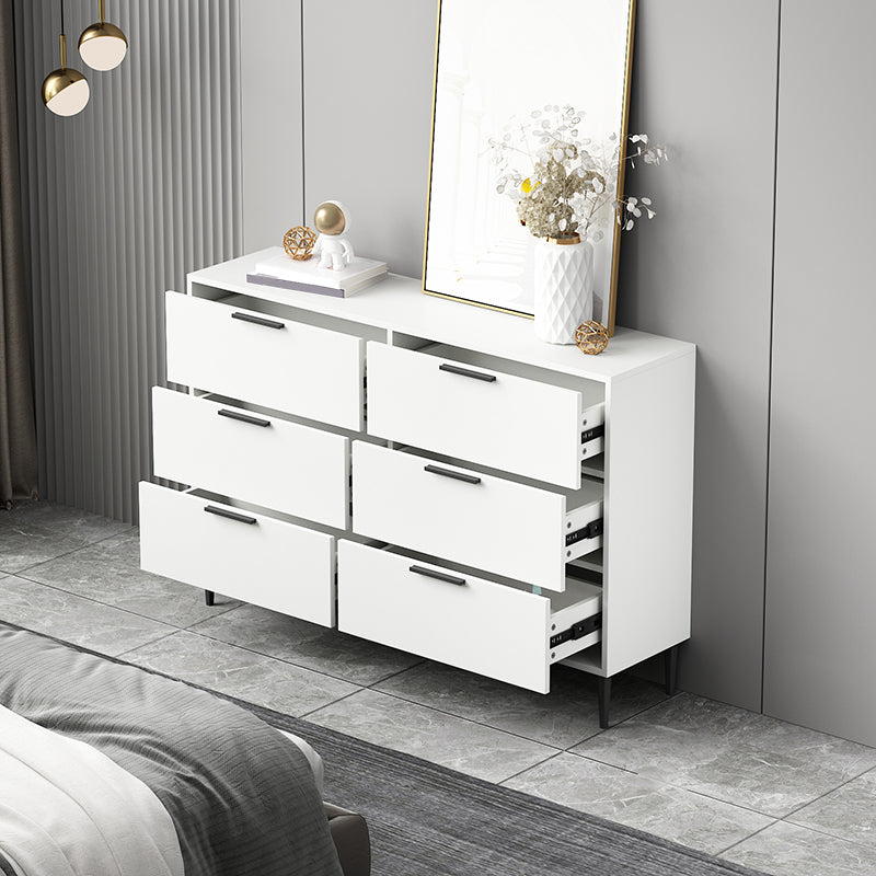 Modern Bar Pulls Accent Chest with 3/6 Drawers and Straight Legs Clearhalo 'Cabinets & Chests' 'cabinets_chests' 'furn' 'furn_cabinets_chests' 'Furniture' 'Living Room Furniture' 5346723