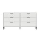 Modern Bar Pulls Accent Chest with 3/6 Drawers and Straight Legs Clearhalo 'Cabinets & Chests' 'cabinets_chests' 'furn' 'furn_cabinets_chests' 'Furniture' 'Living Room Furniture' 5346730