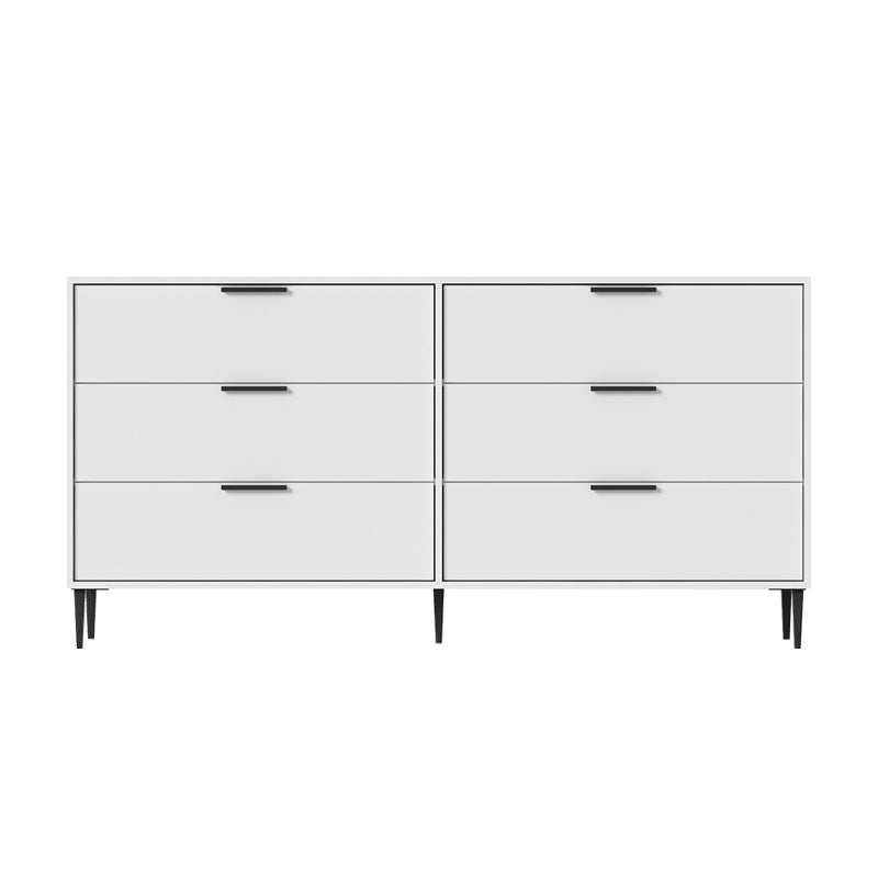 Modern Bar Pulls Accent Chest with 3/6 Drawers and Straight Legs Clearhalo 'Cabinets & Chests' 'cabinets_chests' 'furn' 'furn_cabinets_chests' 'Furniture' 'Living Room Furniture' 5346730