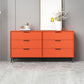 Modern Bar Pulls Accent Chest with 3/6 Drawers and Straight Legs 63"L x 12"W x 31"H Orange Clearhalo 'Cabinets & Chests' 'cabinets_chests' 'furn' 'furn_cabinets_chests' 'Furniture' 'Living Room Furniture' 5346743