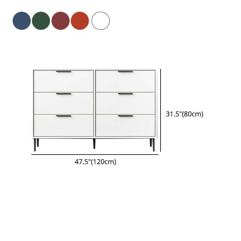 Modern Bar Pulls Accent Chest with 3/6 Drawers and Straight Legs Clearhalo 'Cabinets & Chests' 'cabinets_chests' 'furn' 'furn_cabinets_chests' 'Furniture' 'Living Room Furniture' 5346745