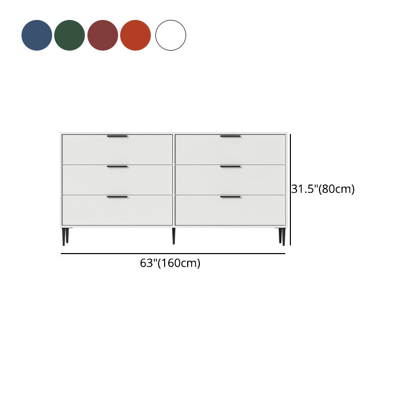 Modern Bar Pulls Accent Chest with 3/6 Drawers and Straight Legs Clearhalo 'Cabinets & Chests' 'cabinets_chests' 'furn' 'furn_cabinets_chests' 'Furniture' 'Living Room Furniture' 5346746