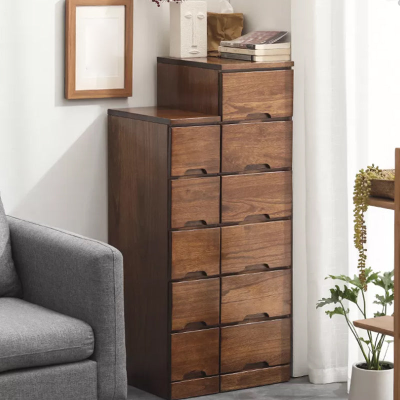 44 "背の高い木製6ドロワーアクセントチェストスクエアトップハンドルキャビネットなし