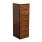 44 "背の高い木製6ドロワーアクセントチェストスクエアトップハンドルキャビネットなし