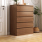 Contemporary Style Wood Accent Chest Side Cabinet with Drawers