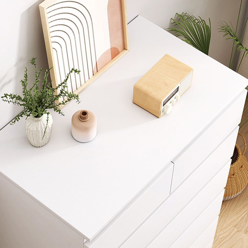 引き出し付きのコンテンポラリースタイルの木材アクセントチェストサイドキャビネット