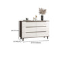 Wooden Storage Drawer Accent Chest White and Blue Cabinet with Drawers