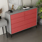 Wood Corner Accent Chest with Drawers Contemporary 15.74" Wide Side Cabinet
