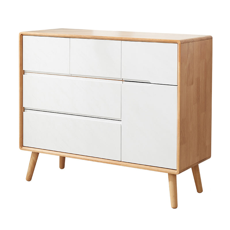 13.77 "ワイド/15.35"幅のアクセントキャビネットソリッドウッド3/4/5引き出しキャビネットブラウンのキャビネット