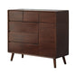 13.77" Wide /15.35" Wide Accent Cabinet Solid Wood 3/4/5  Drawers Cabinet in Brown