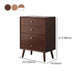 13.77" Wide /15.35" Wide Accent Cabinet Solid Wood 3/4/5  Drawers Cabinet in Brown