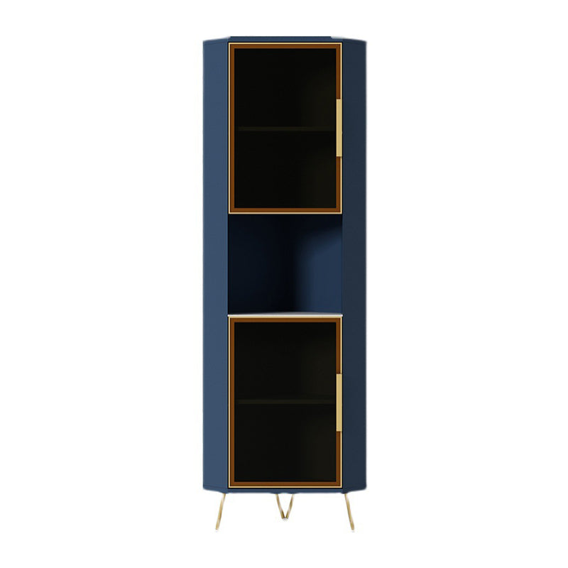 15.74" Wide Wood Corner Accent Cabinet with 2 Door Contemporary Side Cabinet Clearhalo 'Cabinets & Chests' 'cabinets_chests' 'furn' 'furn_cabinets_chests' 'Furniture' 'Living Room Furniture' 5346904