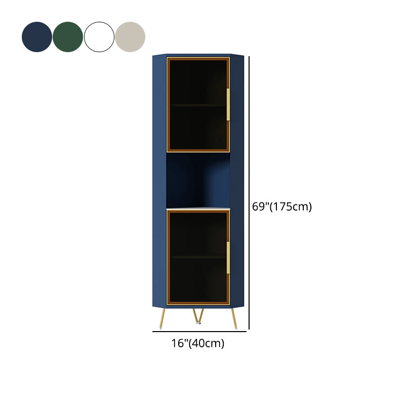 15.74" Wide Wood Corner Accent Cabinet with 2 Door Contemporary Side Cabinet Clearhalo 'Cabinets & Chests' 'cabinets_chests' 'furn' 'furn_cabinets_chests' 'Furniture' 'Living Room Furniture' 5346916
