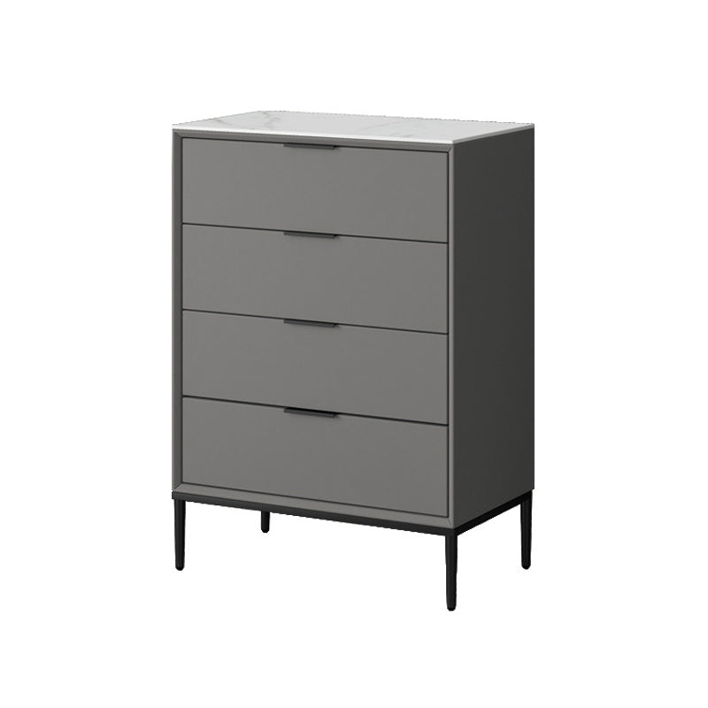 23.62" Wide 15.74" High 3/4/5 - Drawer Accent Chest,Bar Pulls Chest Soft Close Drawers 24"L x 16"W x 37"H Grey Clearhalo 'Cabinets & Chests' 'cabinets_chests' 'furn' 'furn_cabinets_chests' 'Furniture' 'Living Room Furniture' 5346940