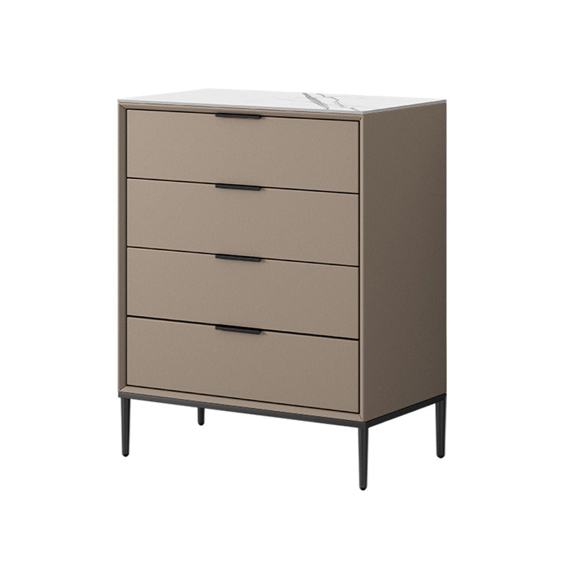 23.62" Wide 15.74" High 3/4/5 - Drawer Accent Chest,Bar Pulls Chest Soft Close Drawers 24"L x 16"W x 37"H Dark Khaki Clearhalo 'Cabinets & Chests' 'cabinets_chests' 'furn' 'furn_cabinets_chests' 'Furniture' 'Living Room Furniture' 5346943