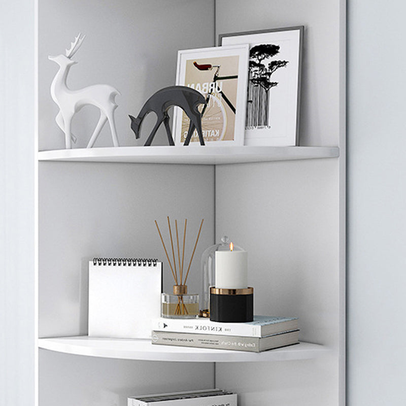 Corner Wood Accent Chest with Shelves Contemporary Side Cabinet Clearhalo 'Cabinets & Chests' 'cabinets_chests' 'furn' 'furn_cabinets_chests' 'Furniture' 'Living Room Furniture' 5347022