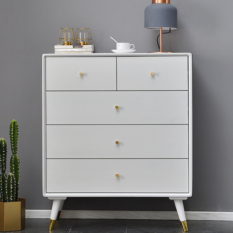 Rectangle contemporain 15,74 "Wide standard en bois massif de poitrine standard