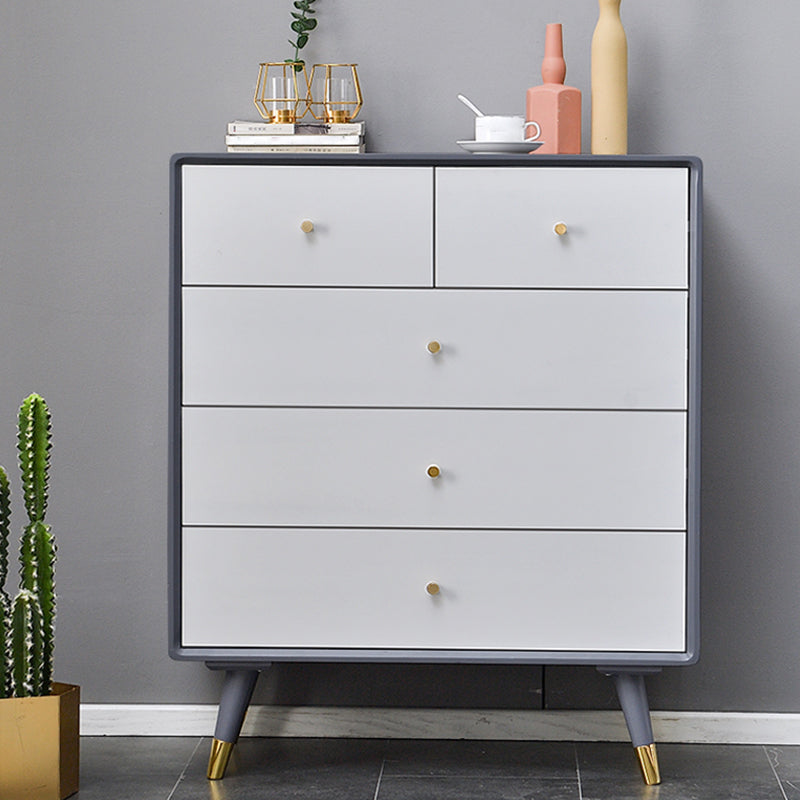 Rectangle contemporain 15,74 "Wide standard en bois massif de poitrine standard