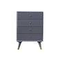 Solid Wood Accent Chest with Drawer Contemporary Side Cabinet