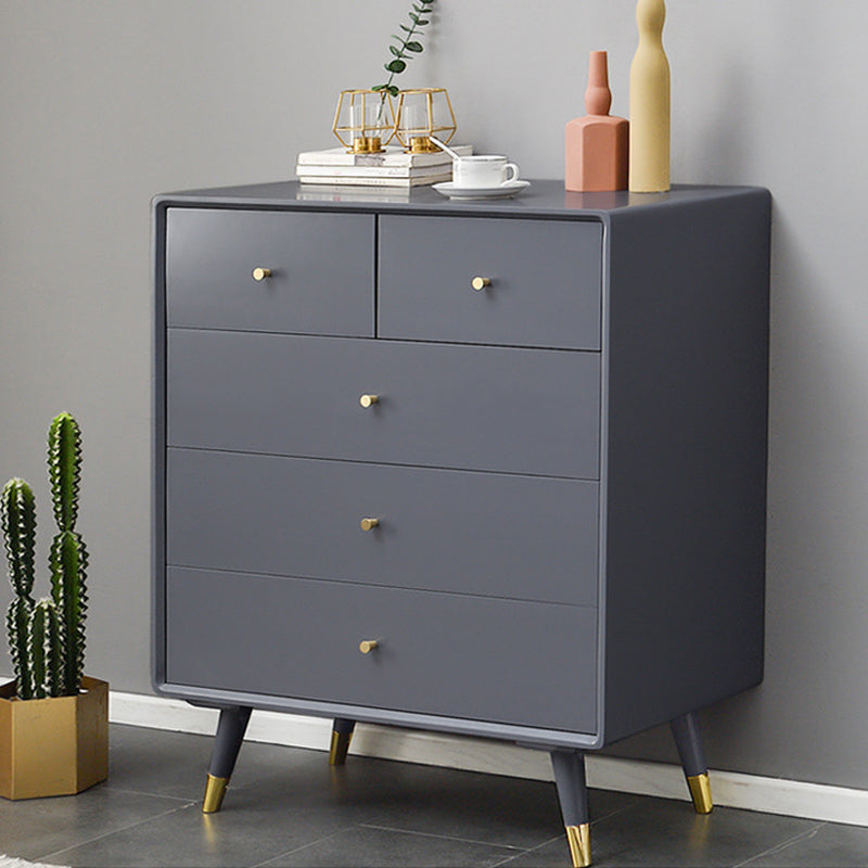 Coffre d'accent en bois massif avec tiroir armoire latérale contemporaine