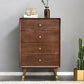 Solid Wood Accent Chest with Drawer Contemporary Side Cabinet