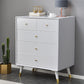 Solid Wood Accent Chest with Drawer Contemporary Side Cabinet