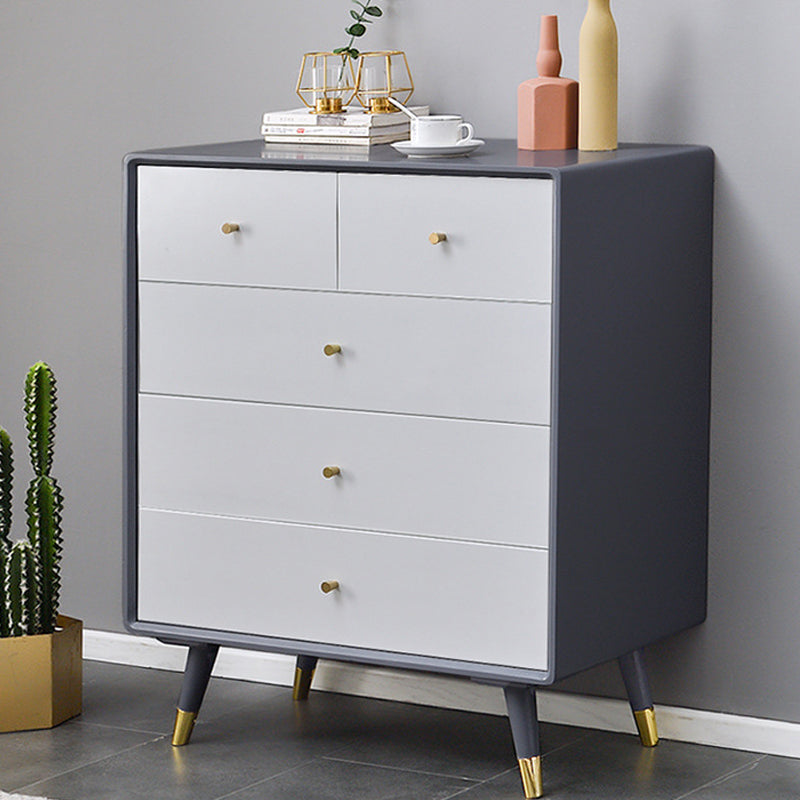 Cassa di accento in legno massiccio con cassetto un mobile laterale contemporaneo