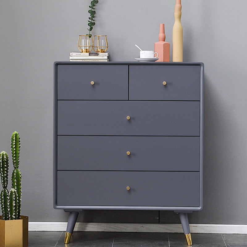 Coffre d'accent en bois massif avec tiroir armoire latérale contemporaine