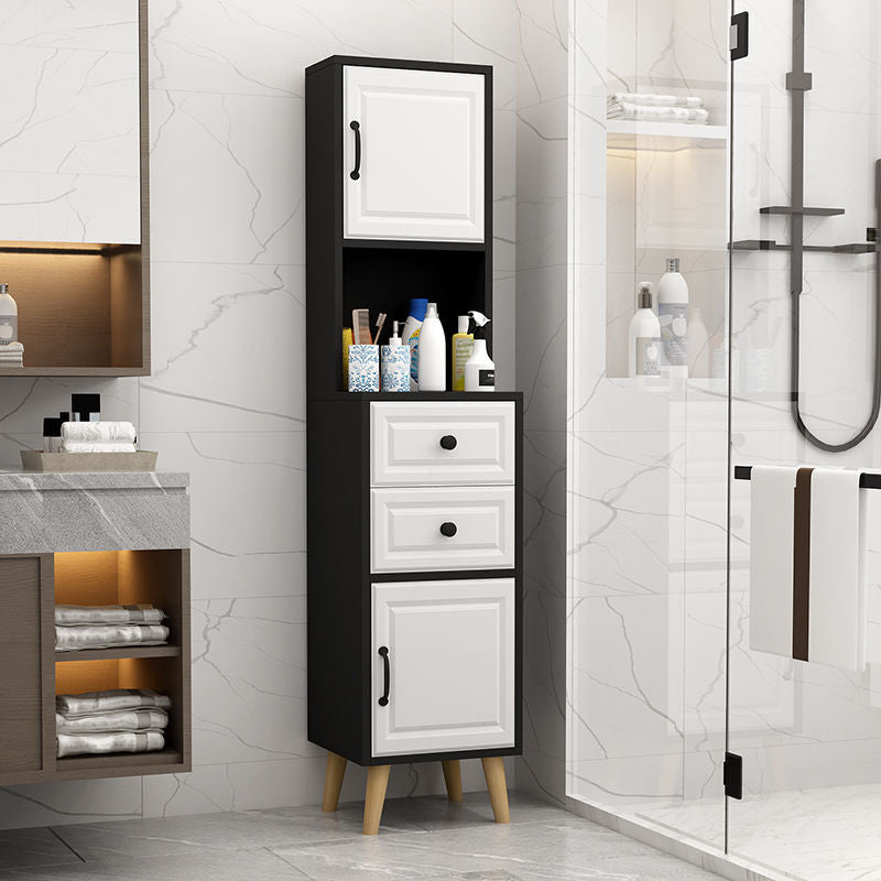 Contemporary Rectangle 2 - Doors 2 - Drawer Standard Bar Pulls Chest White Black Clearhalo 'Cabinets & Chests' 'cabinets_chests' 'furn' 'furn_cabinets_chests' 'Furniture' 'Living Room Furniture' 5347113