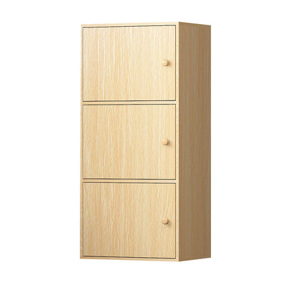 Rectángulo contemporáneo de madera fabricada con perillas con puertas cofre