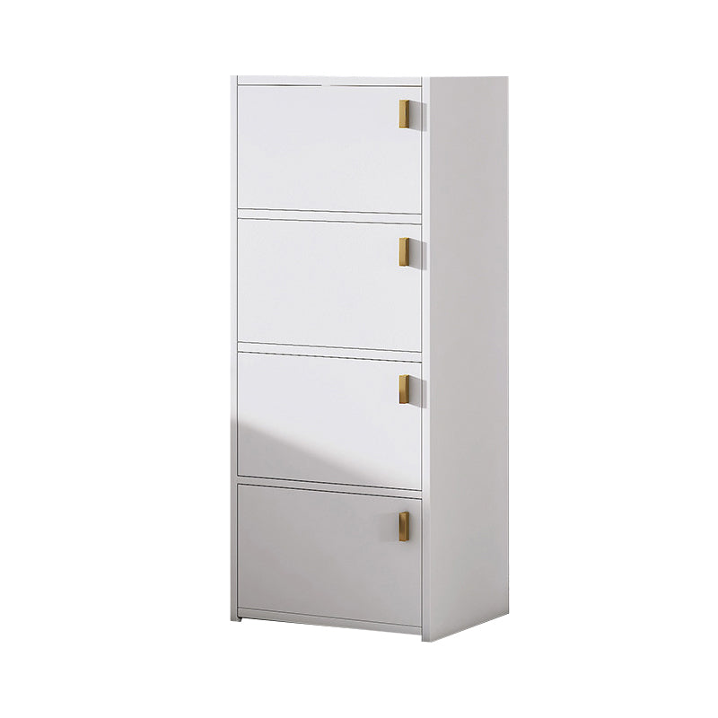Contemporary Rectangle Standard Matte Finish Wood Knobs Chest Gold 4 White Clearhalo 'Cabinets & Chests' 'cabinets_chests' 'furn' 'furn_cabinets_chests' 'Furniture' 'Living Room Furniture' 5347189