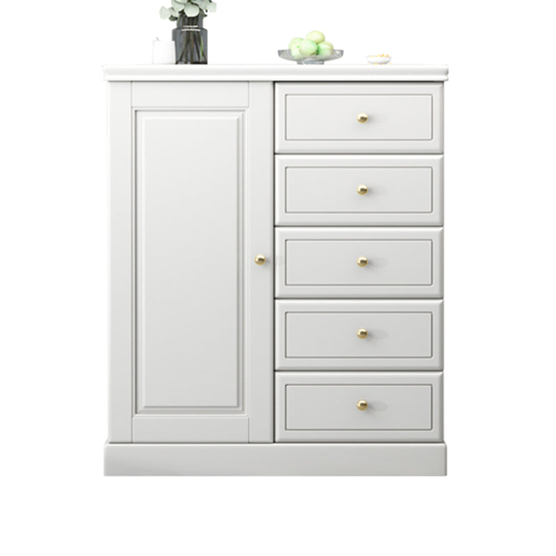 Mid-Century Modern Rectangle Accent Chests and Cabinets in Brown/white