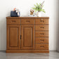Mid-Century Modern Rectangle Accent Chests and Cabinets in Brown/white