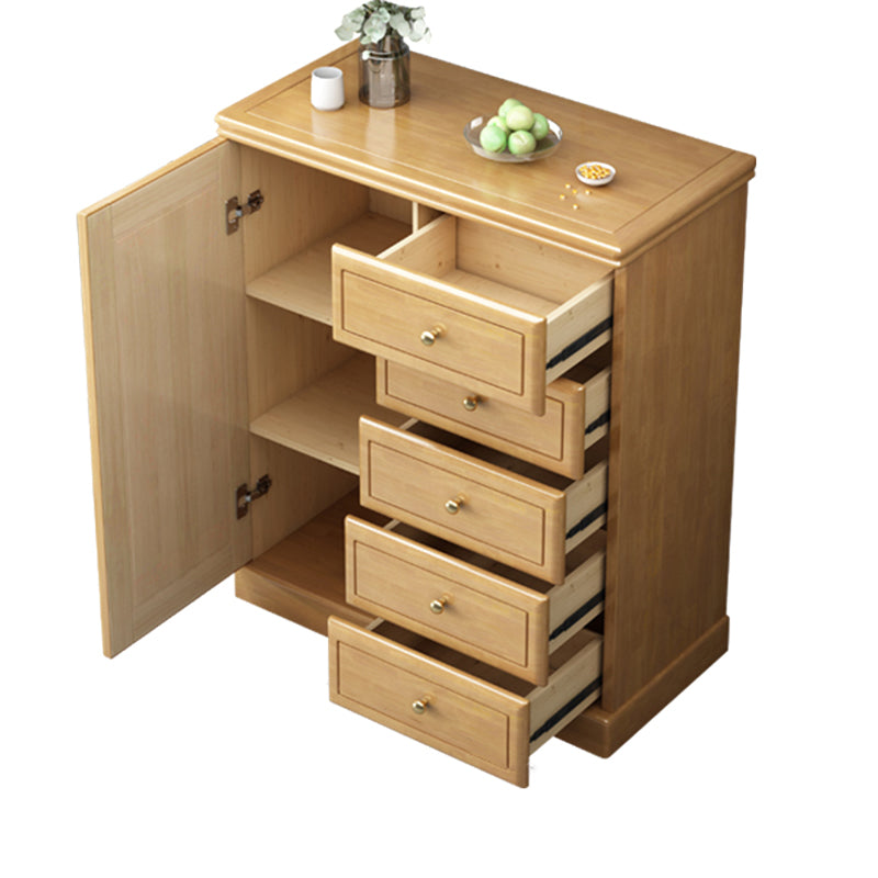 Coffres et armoires d'accent rectangle moderne du milieu du siècle en marron / blanc