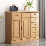 Mid-Century Modern Rectangle Accent Chests and Cabinets in Brown/white