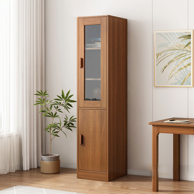 Barra in legno massiccio di rettangolo contemporaneo tira forti e armadi di accento