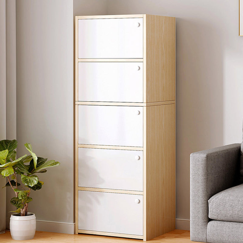 Perillas de madera estándar rectangulares contemporáneas gabinete natural o blanco