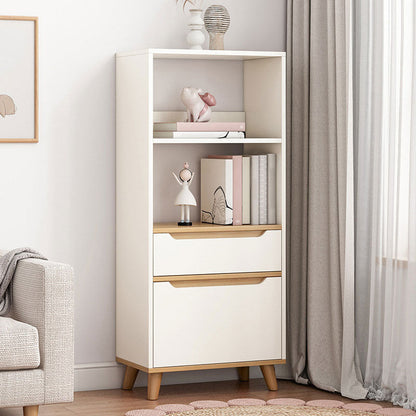 Contemporary Rectangle Standard Chest with Drawer Wood Cutouts