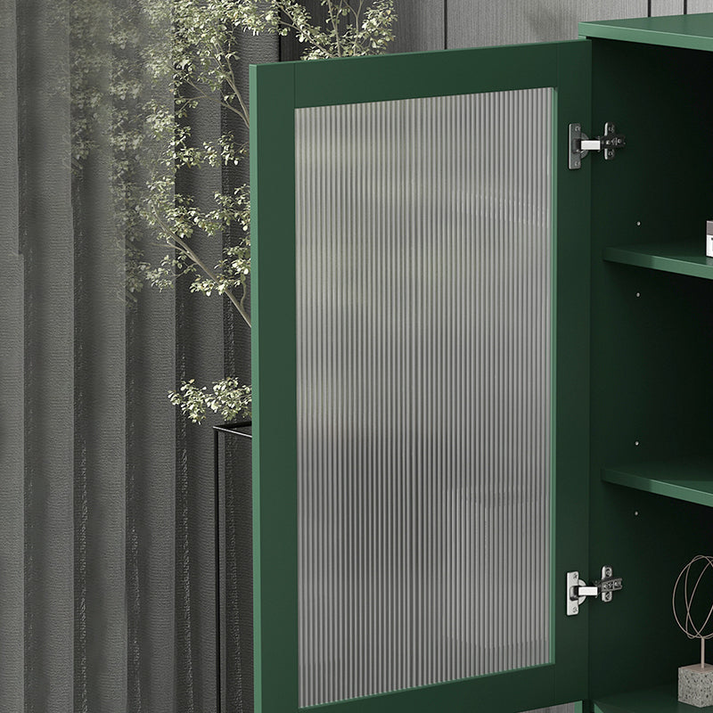 コンテンポラリーバーは、鋼鉄の脚で白/青/緑のアクセントチェストを引く