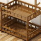 Moderne entreehal boom houten planken kleerhanger hal kapstok