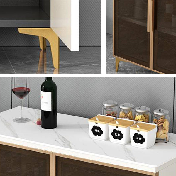 Squade sideboard di pietra Scaffali regolabili per la sala da pranzo Cucina Sideboard