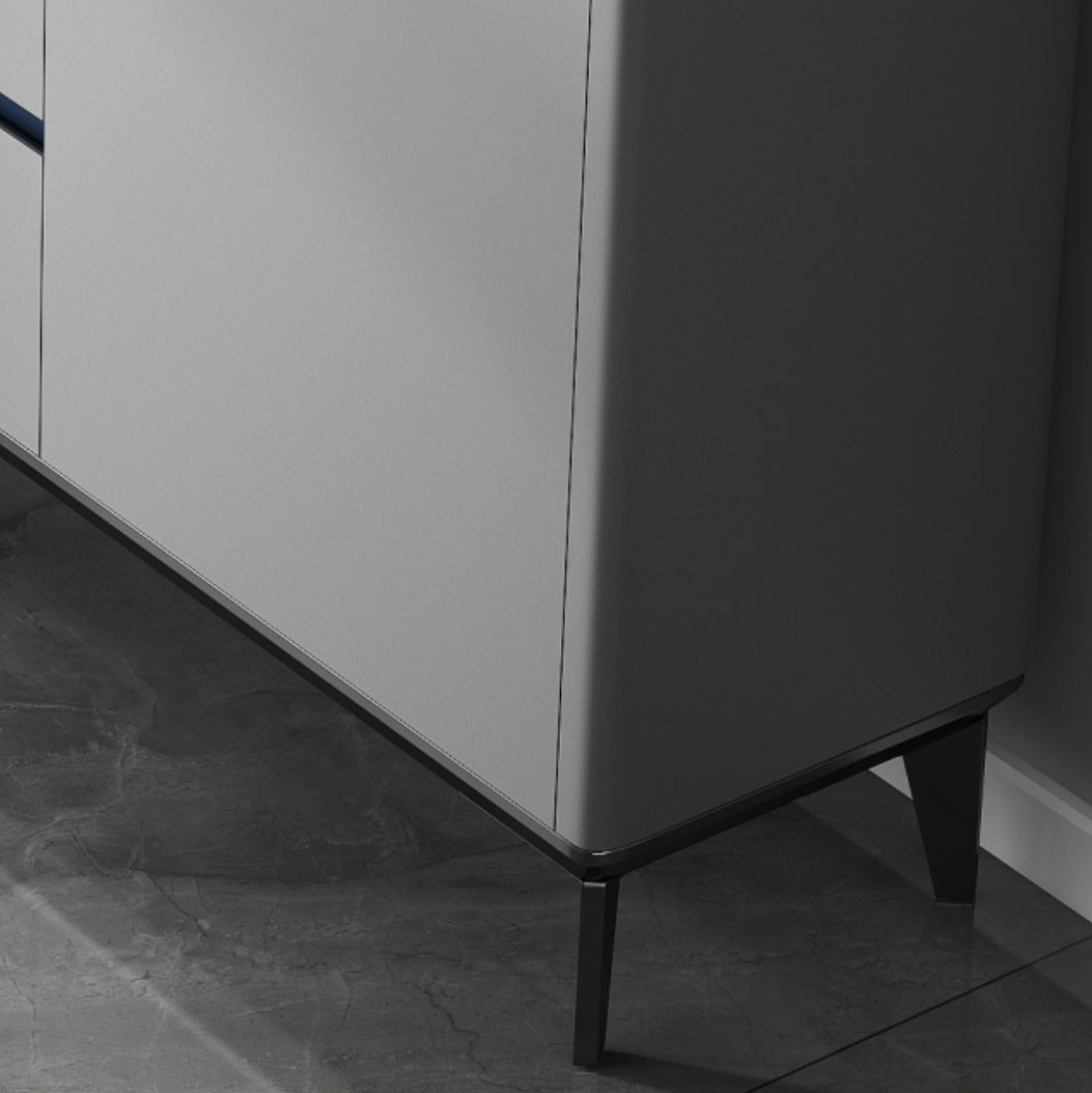 Sideboard glam sideboard in pietra sinterizzata con 2 porte per soggiorno