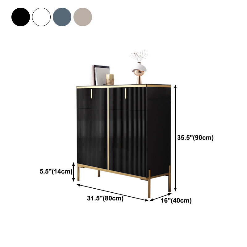 Sideboard in stile glam in pietra sinterizzata con sideboard da pranzo della porta