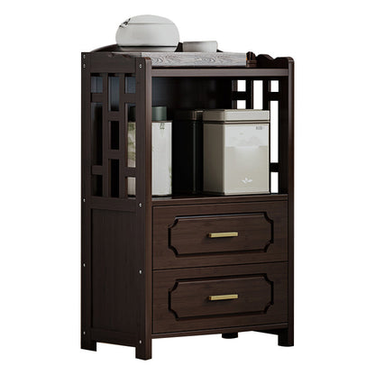 Stellatura in stile moderno bosco marrone con cassetto per soggiorno