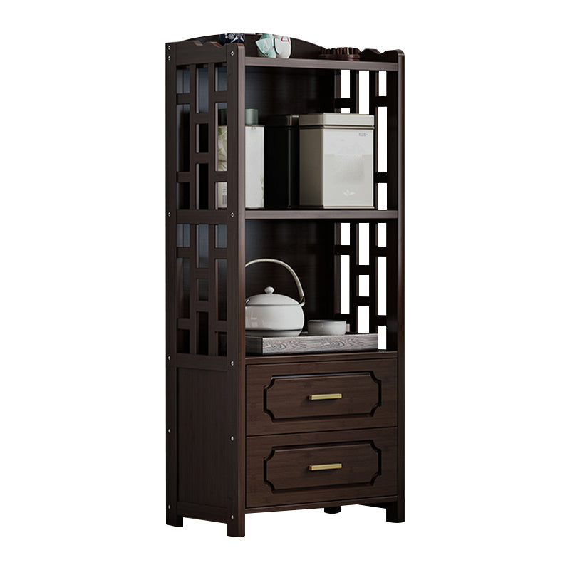 Stellatura in stile moderno bosco marrone con cassetto per soggiorno